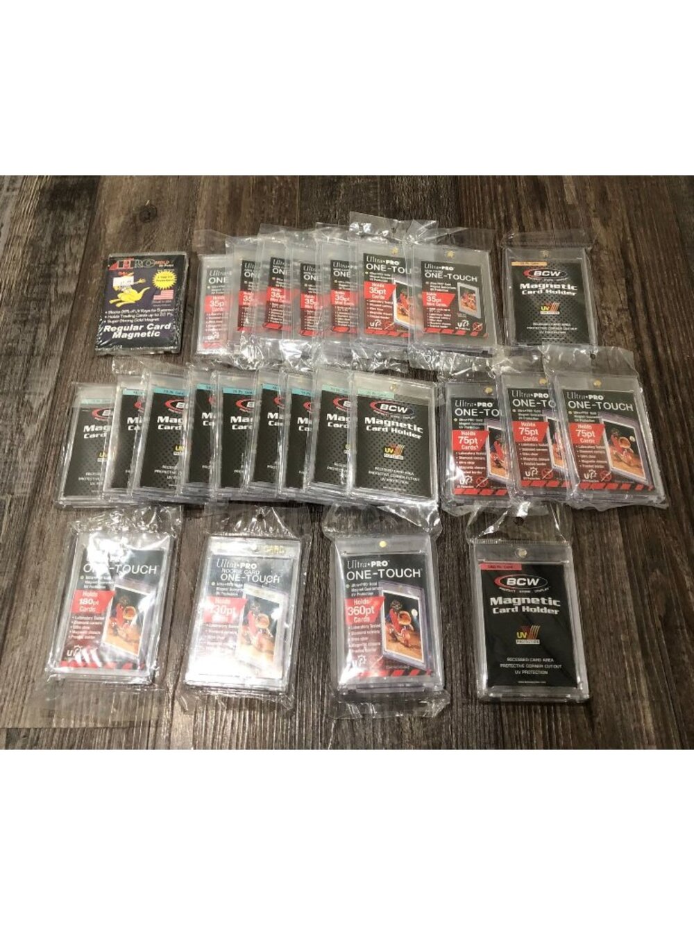 BCW Ultra Pro Magnetic One Touch Card Holder LOT of 25 - Variety of Sizes 35pt-3